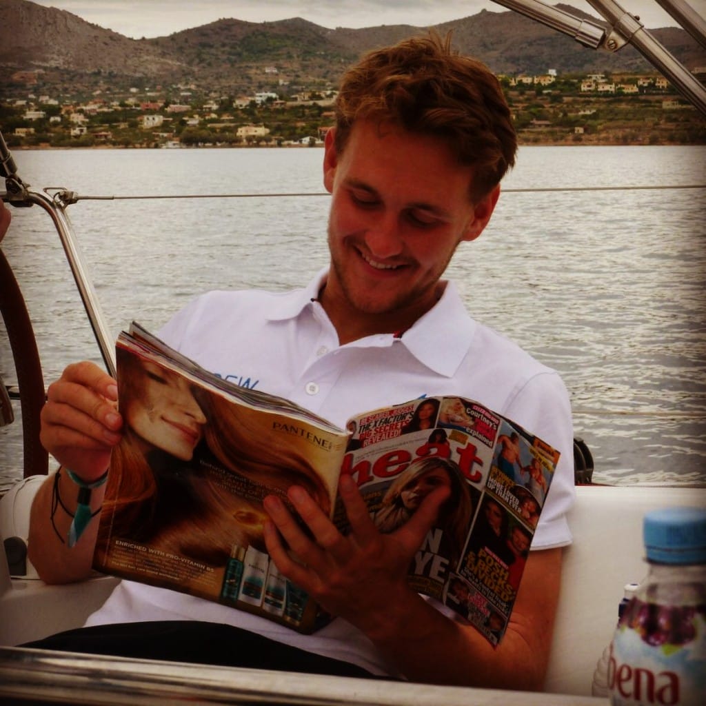 Theo getting into his heat magazine